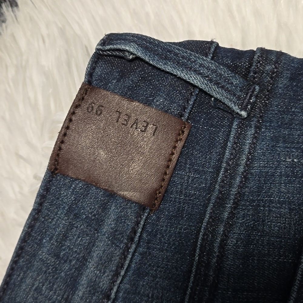 Level 99 Blue Tudexo Striped High-Rise Skinny Jeans Size 30 - Picture 13 of 16